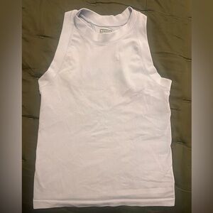 Athleta Ribbed Workout Tanktop Size M Light Blue